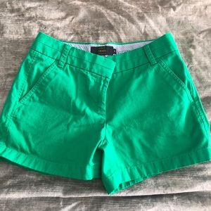 J crew chino, Kelly green, 5 inch inseam
